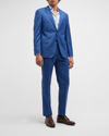 Emporio Armani G-line Trim Fit Solid Wool Suit In Blue