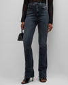 MOTHER THE SMOKIN DOUBLE HEEL HIGH-RISE FLARED JEANS