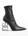Dolce & Gabbana Dg Pop Leather Ankle Boots In Black