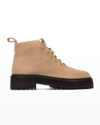 BLACK SUEDE STUDIO DULUTH SUEDE LACE-UP BOOTS