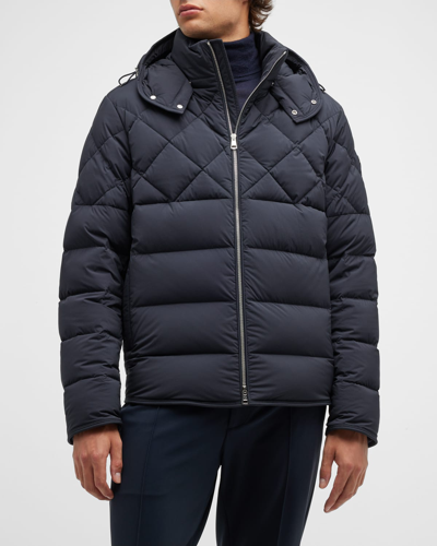 Moncler Men's Cecaud Quilted Down Jacket In Blue