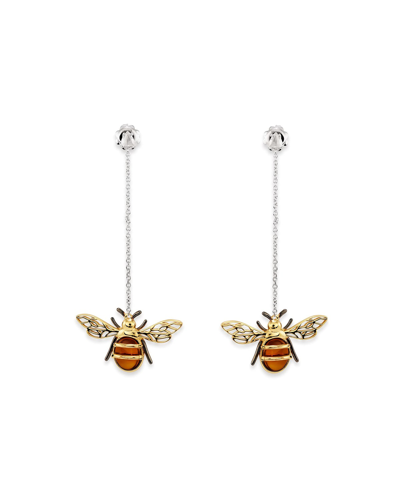 Staurino 18k Citrine Bee Dangle Earrings