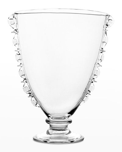 Juliska Harriet Large Glass Fan Vase In Clear