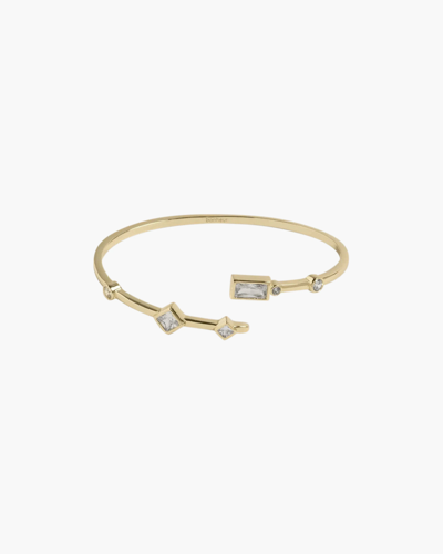 Bonheur Jewelry Abrielle Wrap Around Crystal Bracelet In Gold