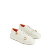 SANTONI LEATHER SNEAKERS