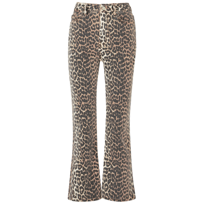 Ganni Izey Wide Leg Jeans In Multi