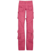 Blumarine Straight-leg Cargo Trousers In Pink