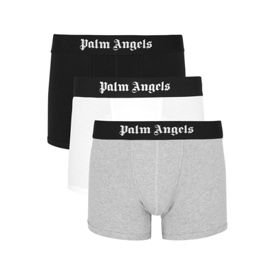 Palm Angels Stretch-cotton Boxer Trunks In Multicoloured