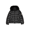 Moncler Kids Badyf Faux Fur-trimmed Quilted Shell Jacket (8-10 Years) In Black