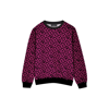 Versace Teen Pink And Black La Greca Cotton Sweatshirt In Pink & Other