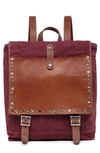 Old Trend Women's Cotton Canvas Knox Tie-dyed Backpack In Burgundy