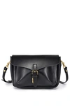 Old Trend Isla Leather Crossbody Bag In Black