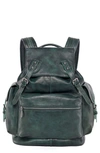 Old Trend Bryan Leather Backpack In Vintage Green