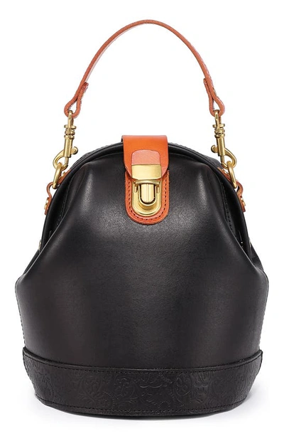 Old Trend Women's Genuine Leather Doctor Bucket Crossbody Convertible Bag In Black