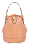 Old Trend Doctor Bucket Leather Crossbody Bag In Blush