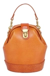 Old Trend Women's Genuine Leather Doctor Bucket Crossbody Convertible Bag In Caramel