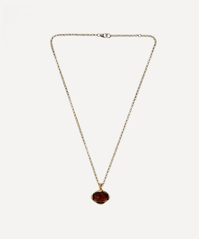 Alighieri Gold-plated The Burning Desire Garnet Necklace