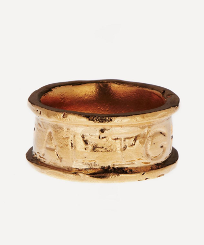 Alighieri 24ct Gold-plated  Band Ring