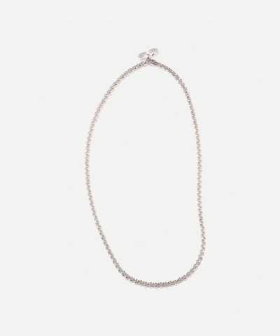 Annika Inez Sterling Silver Heavy Rolo Chain Necklace