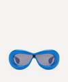Loewe G000270x04 Inflated Round-frame Acetate Sunglasses In Ink Blue