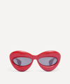 Loewe Women's Inflated Cat-eye Sunglasses In Lipstick