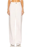 Shop Alaïa Lover Jean In Blanc