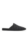 Balenciaga Pointed Toe Mules With Low Heel In Grey & Black