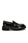 Valentino Glossy Leather Vlogo Signature Loaf In Nero
