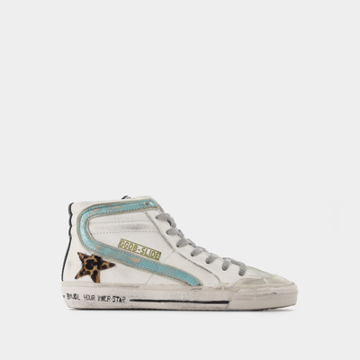 Golden Goose Slide Sneakers In White