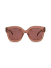 Alaïa Women's 50mm Square Sunglasses In Nude Red