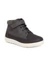 Deer Stags Little And Big Boys Niles Memory Foam Dress Casual Comfort High Top Sneaker Boot In Black Grey