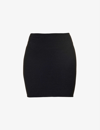 Hunza G High-waist Stretch-woven Mini Skirt In Black