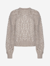 ISABEL MARANT PALOMA CABLE-KNIT WOOL-BLEND SWEATER