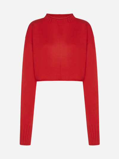 Sportmax Maiorca Wool And Cashmere Sweater In Orange