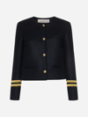 Blanca Vita Stripe-trim Military Jacket