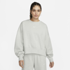 Nike Sportswear Phoenix Fleece Women's Over-oversized Crewneck Sweatshirt In Light Silver,sail