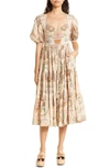 MILLE MAJA TIERED COTTON MAXI DRESS