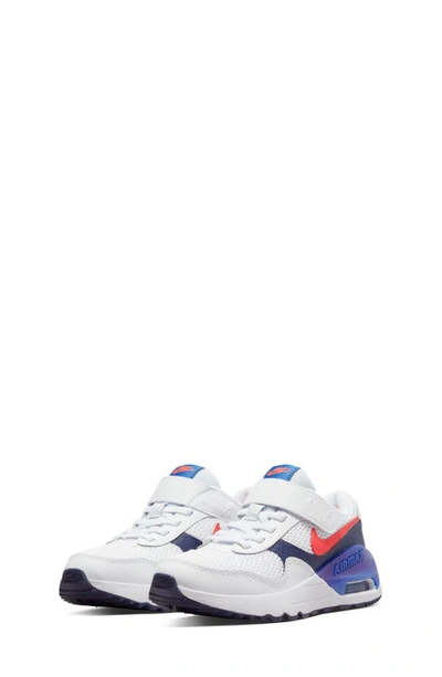 Nike Air Max Systm Sneaker In White/ Bright Crimson