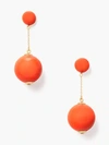 Kate Spade Have A Ball Linear Earrings In Red
