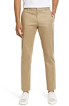 Vince Griffith Stretch Cotton Twill Chino Pants In Brown