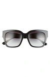 Diff Bella Ii 54mm Square Sunglasses In Black