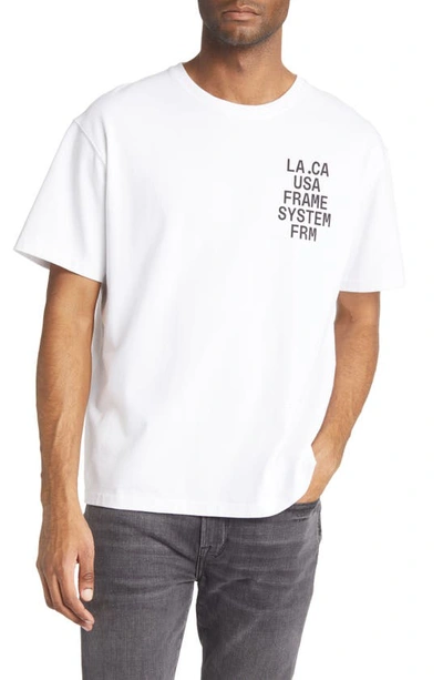 Frame Season Graphic T-shirt In White