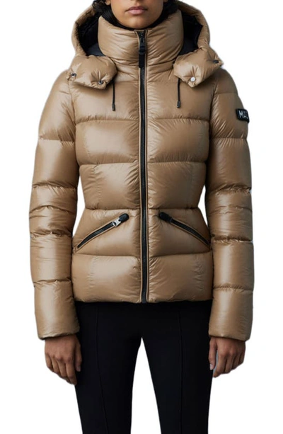 Mackage Madalyn Down Puffer Jacket In Camel