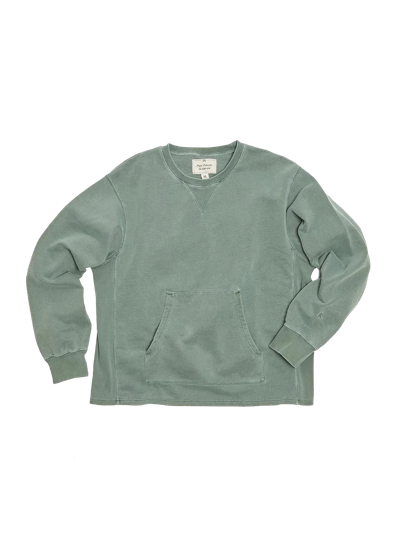 Nigel Cabourn Training Sweater Sports Green In Grey