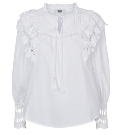 Moliin Paisley Shirt - White - 2223228