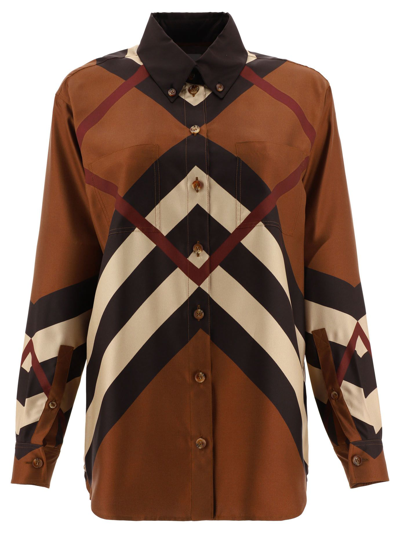 Burberry Women's  Brown Other Materials Shirt