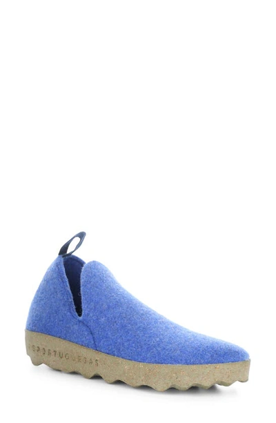 Asportuguesas By Fly London City Sneaker In 058 Indigo Tweed/ Felt