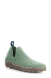Asportuguesas City Sneaker In 059 Moss Green Tweed/ Felt