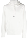 C.P. COMPANY BRUSHED-FLEECE DRAWSTRING HOODIE