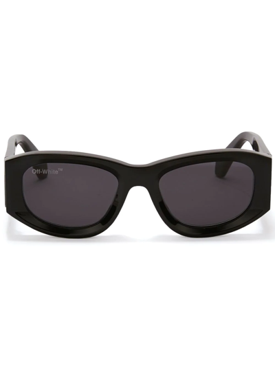 Off-white Joan Squared Acetate Sunglasses In Black,smoke